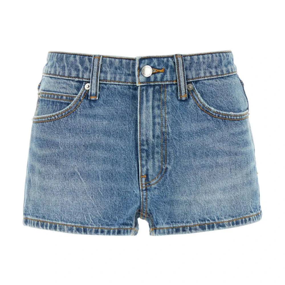 Alexander wang Denim Shorts voor Vrouwen Blue Dames