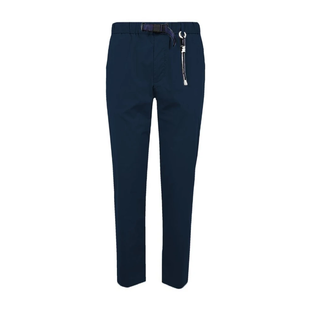 People of Shibuya Blauwe Katoenmix Elastische Broek Blue Heren