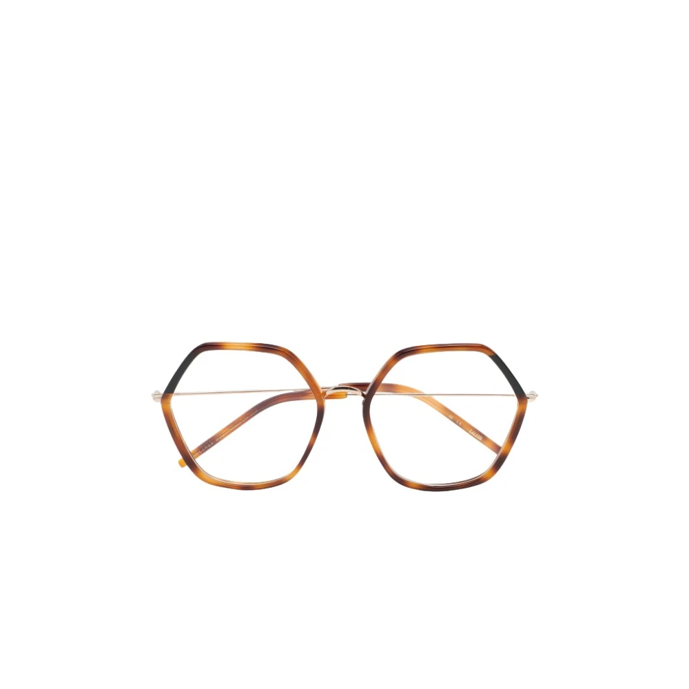 Kaleos Hexagonale Bril Havana Bruin Brown Unisex