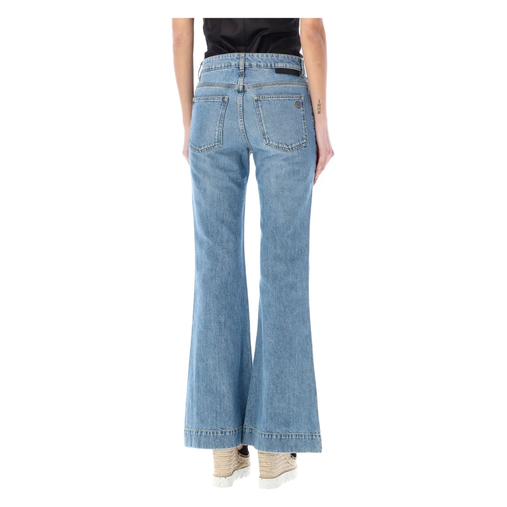 Stella Mccartney Vintage Blauwe Flared Jeans Blue Dames