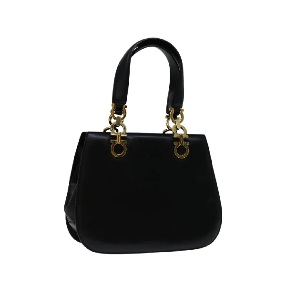 Salvatore Ferragamo Pre-owned Leather handbags Black Dames