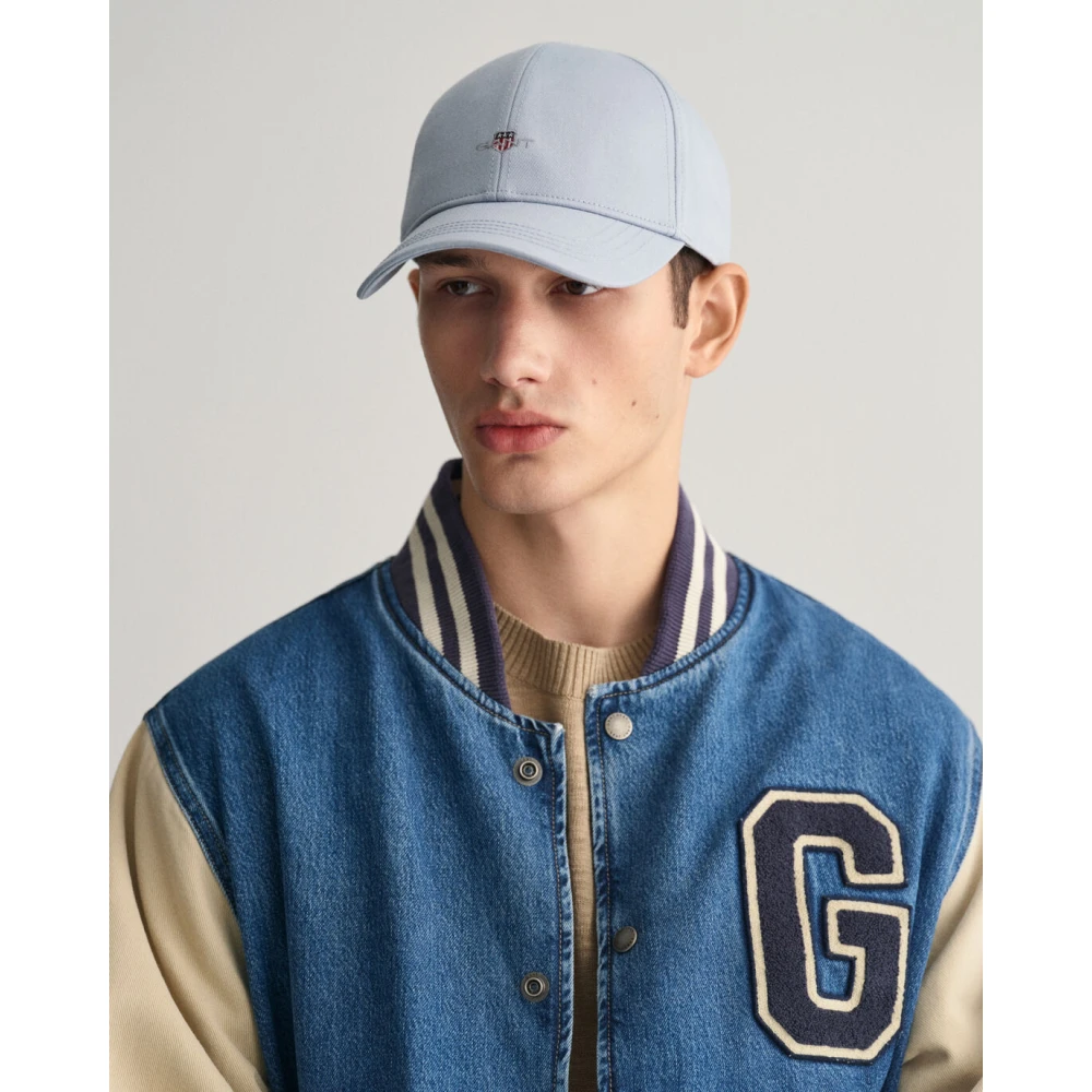 Gant Sportieve Pet met Embleem Patch Blue Heren