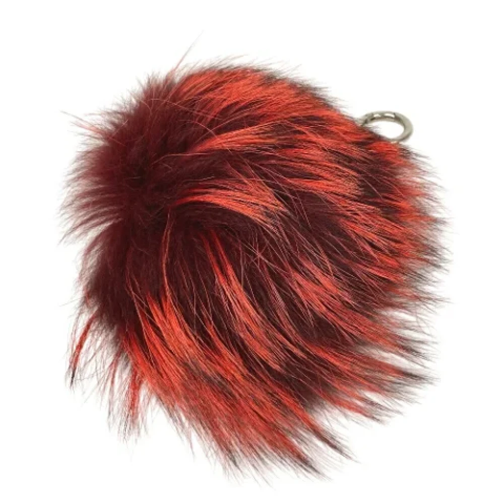 Fendi Vintage Pre-owned Fur key-holders Red Unisex