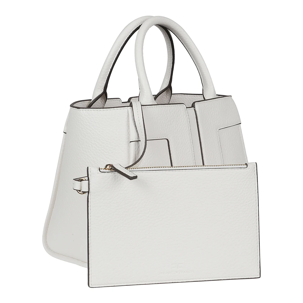 Elisabetta Franchi Stijlvolle Crossbody Tas voor Dagelijks Gebruik White Dames