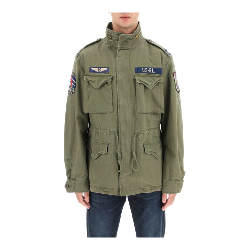 Polo Ralph Lauren Field Jacket met militair geïnspireerde patches Green Heren