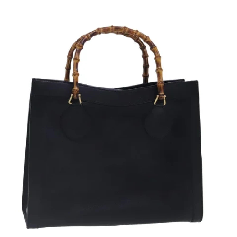 Gucci Vintage Pre-owned Leather handbags Black Dames