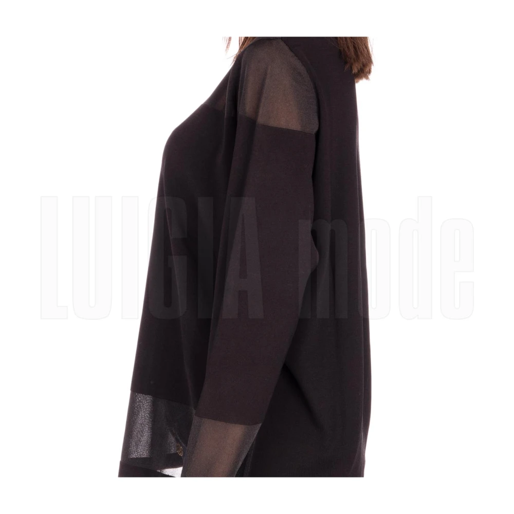 Marina Rinaldi Stijlvolle Gebreide Top Black Dames