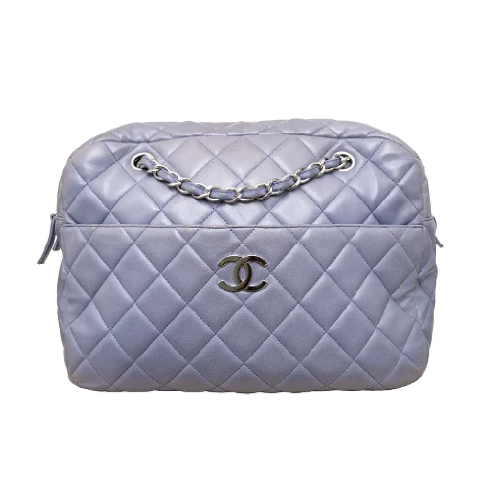 Chanel Vintage Pre-owned Leather chanel-bags Purple Dames