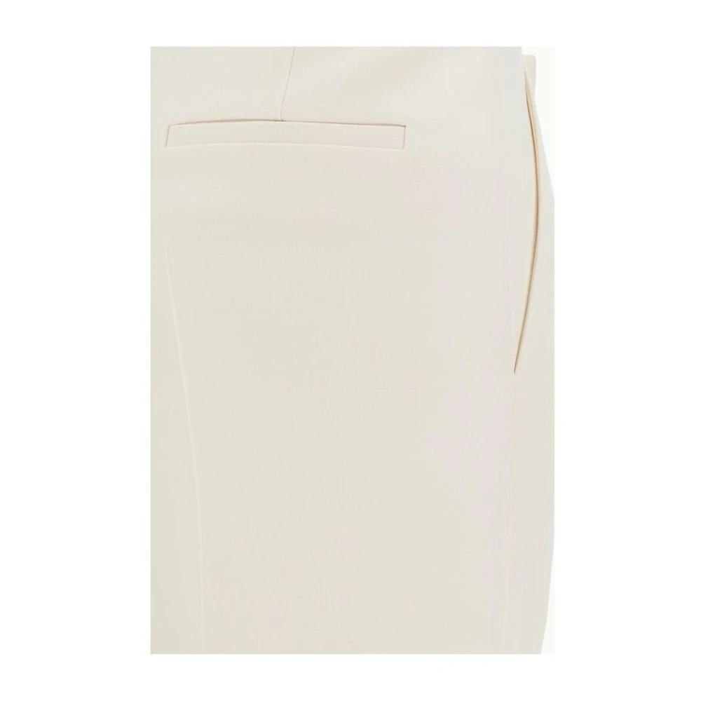 Valentino Wollen broek met knoop en rits White Dames