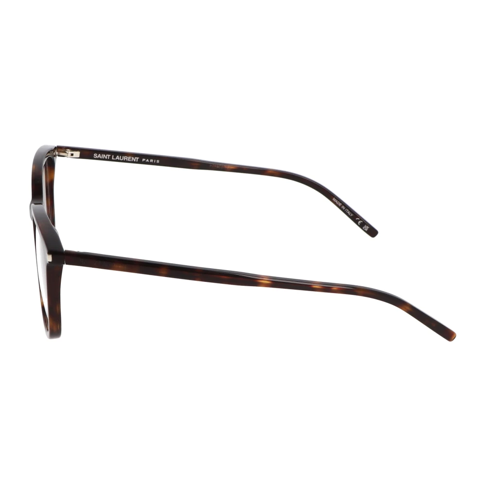 Saint Laurent Vierkante Brilmonturen Brown Unisex