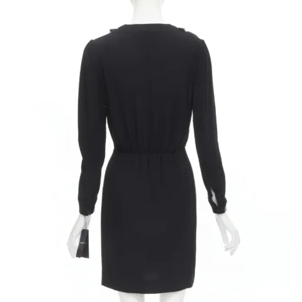 Saint Laurent Vintage Pre-owned Acetate dresses Black Dames
