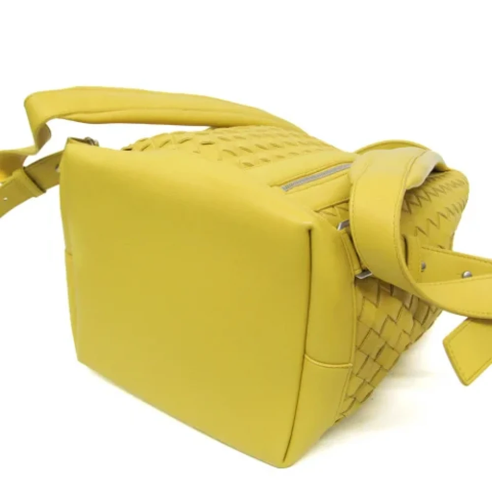 Bottega Veneta Vintage Pre-owned Fabric backpacks Yellow Dames
