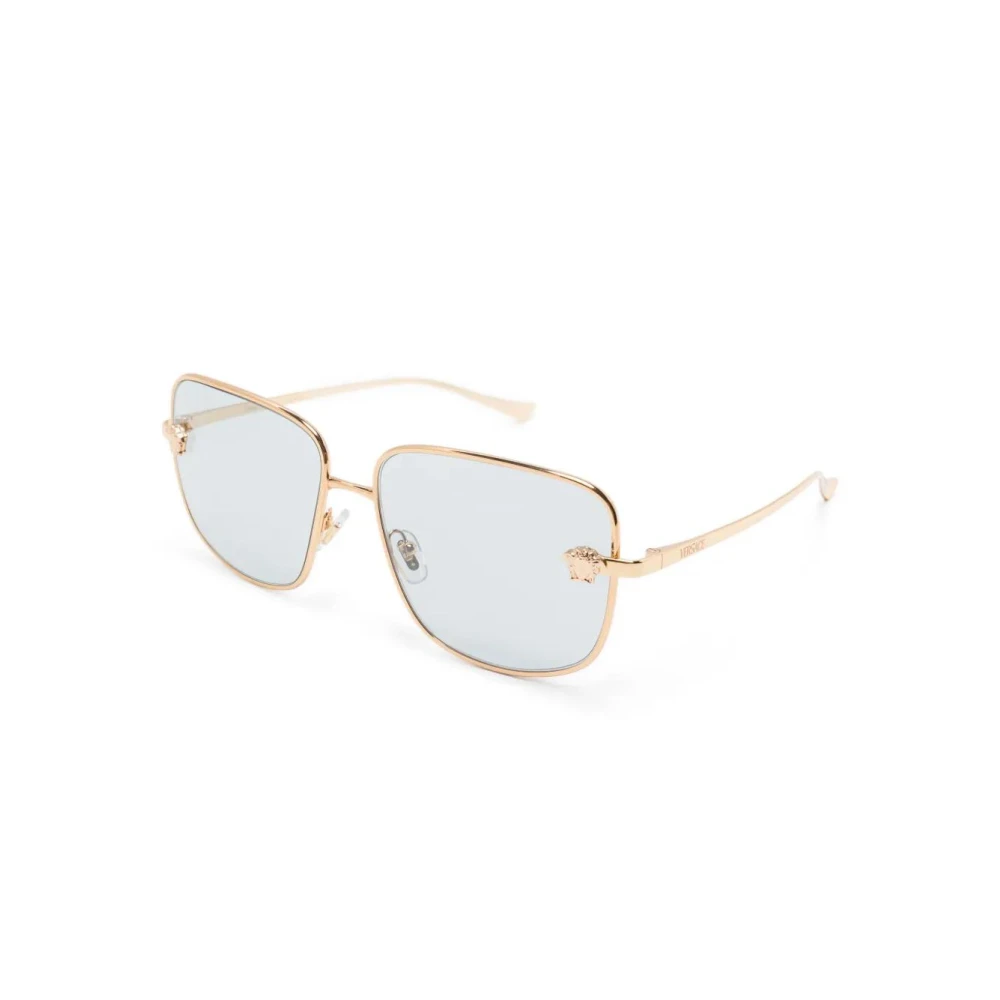 Versace Women's Yellow Square Metal Sunglasses - Sunglasses - 59 Mm - Accessories