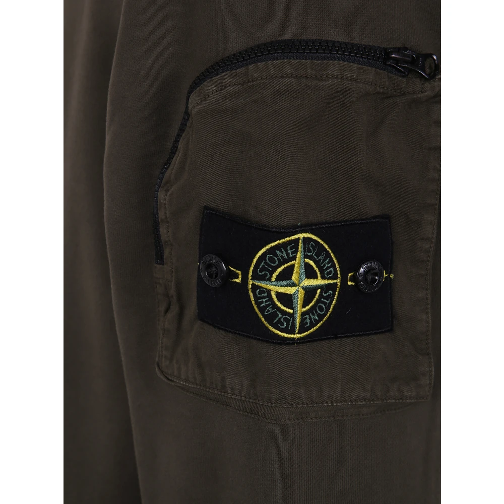 Stone Island Casual Hoodie voor Mannen Brown Heren