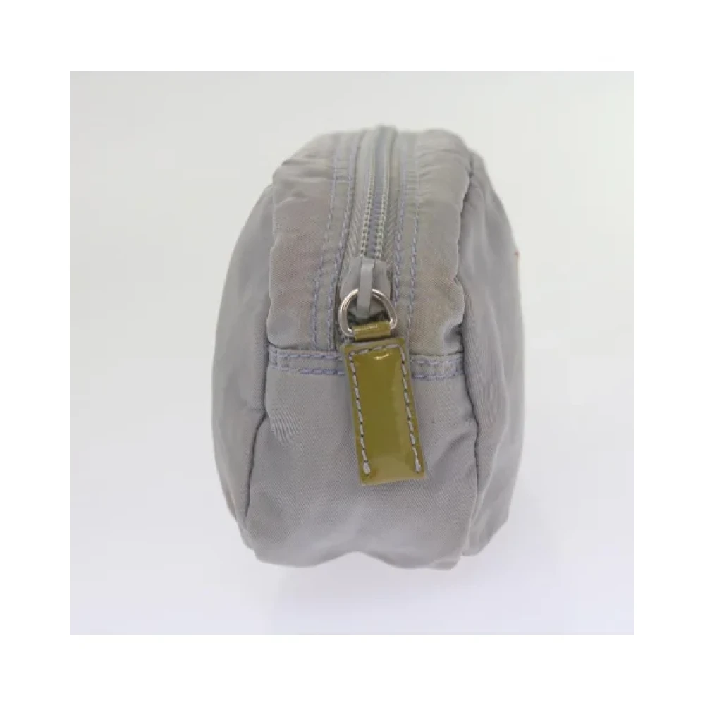 Prada Vintage Pre-owned Nylon prada-bags Gray Dames