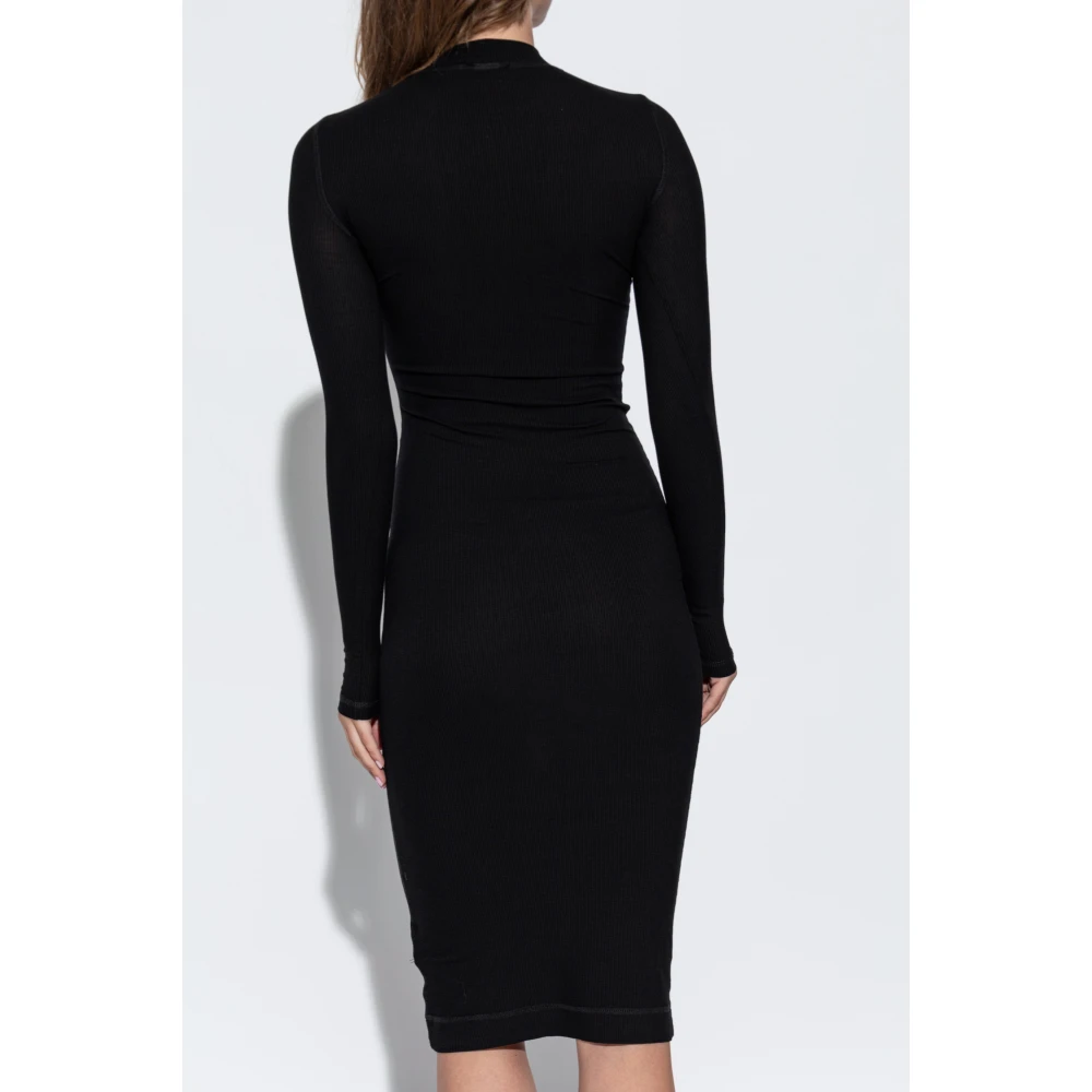 Diesel Jurk D-Mokky-Ls-Microdiv Black Dames