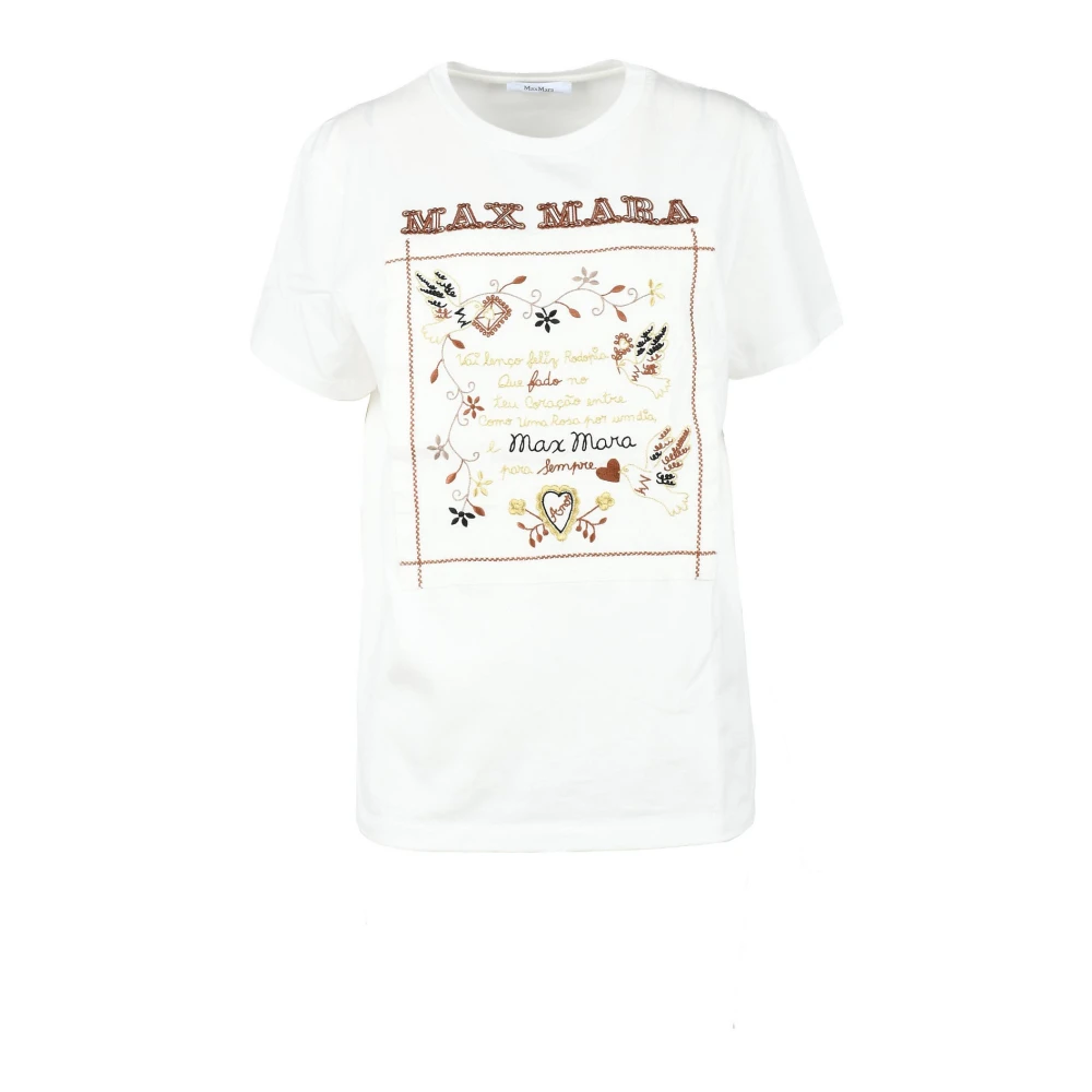 Max Mara Witte T-shirt uit Sfilata Collection White Dames