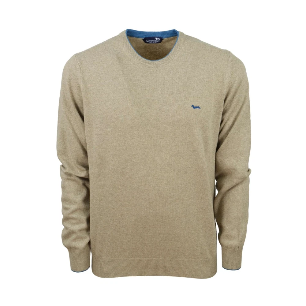 Harmont & Blaine Men's Brown Crew Neck Pullover