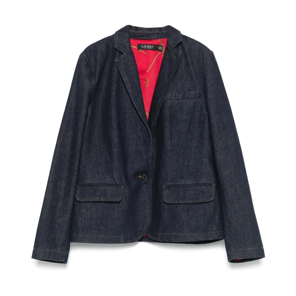 Ralph Lauren Women's Blue Blazers, Xl, Yasine Blazer