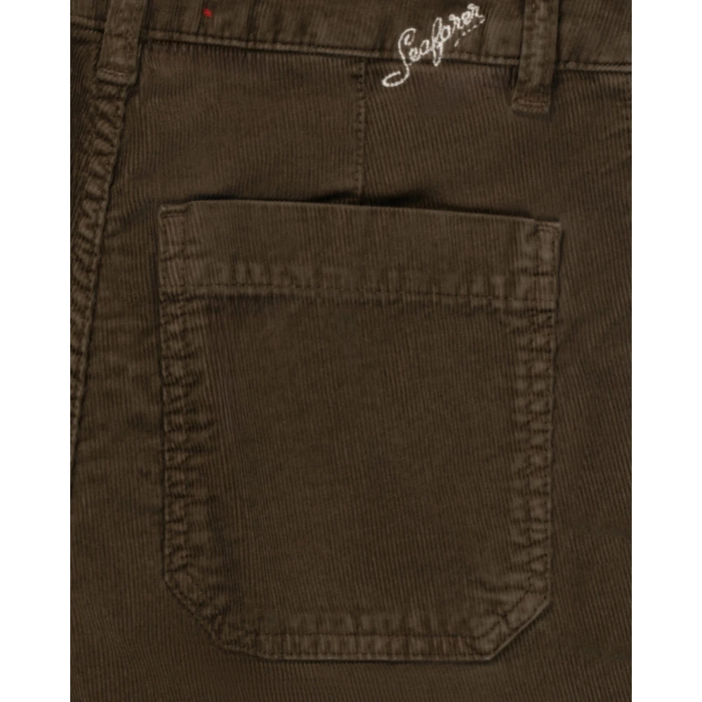 Seafarer Stretch Flair Corduroy Broek Brown Dames