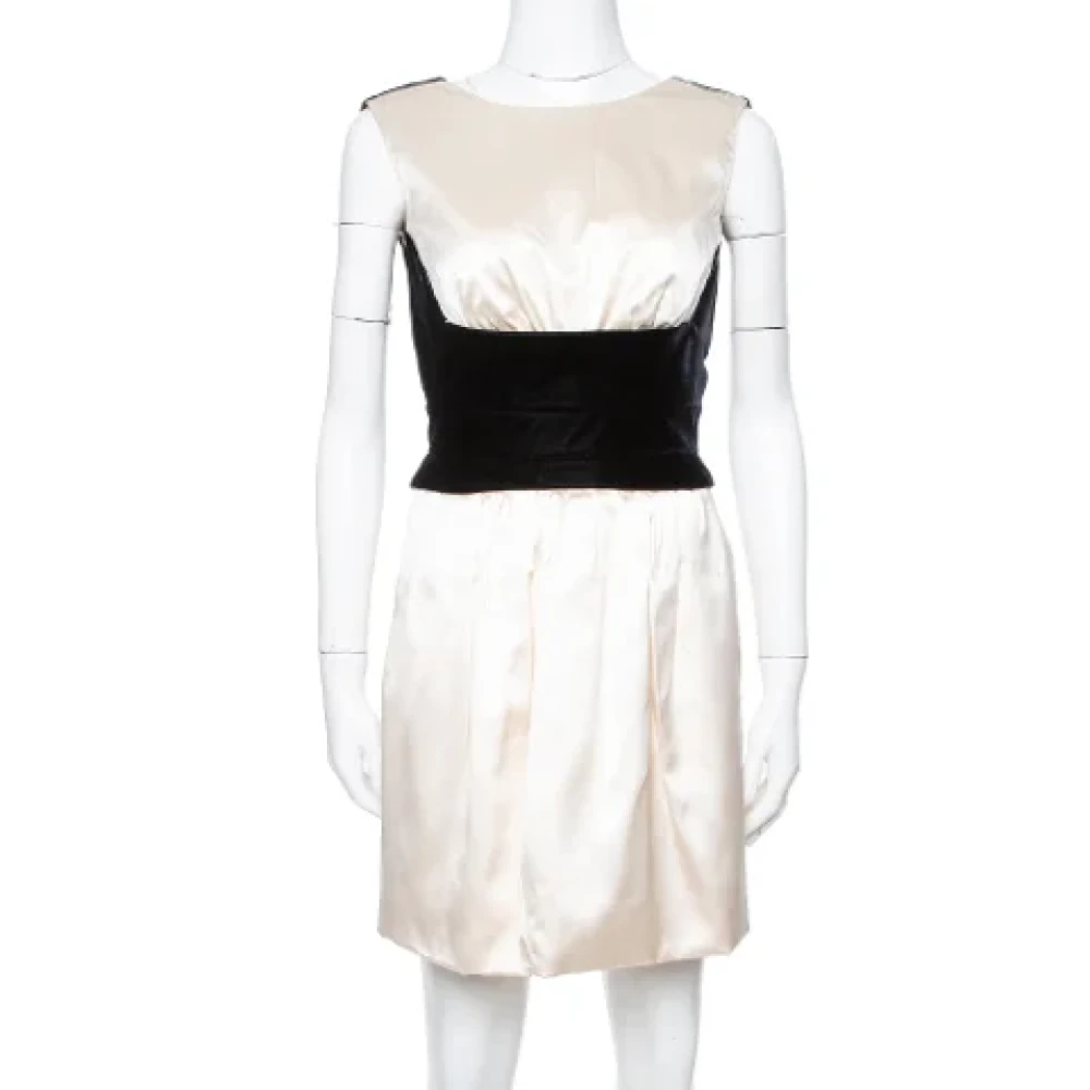 Yves Saint Laurent Vintage Pre-owned Silk dresses Multicolor Dames