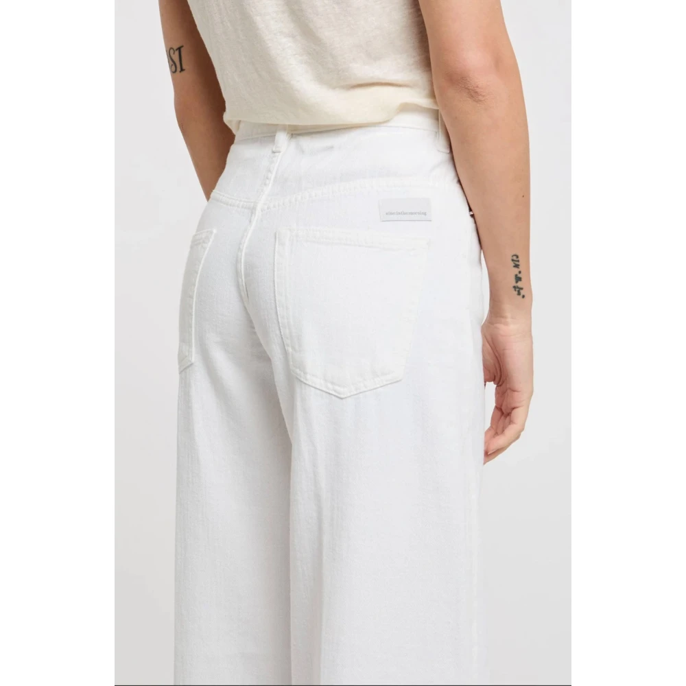 Nine In The Morning Ochtendstijl Denim Jeans Beige Dames