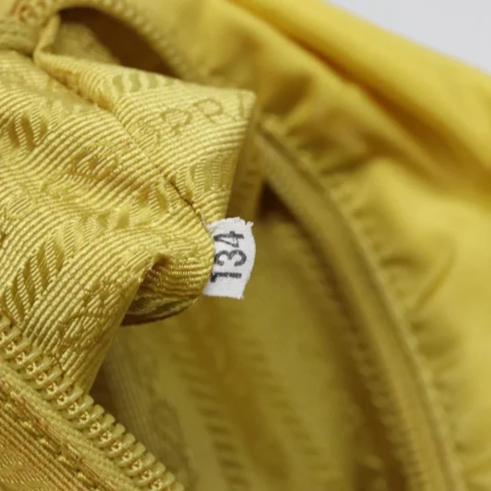 Prada Vintage Pre-owned Fabric prada-bags Yellow Dames