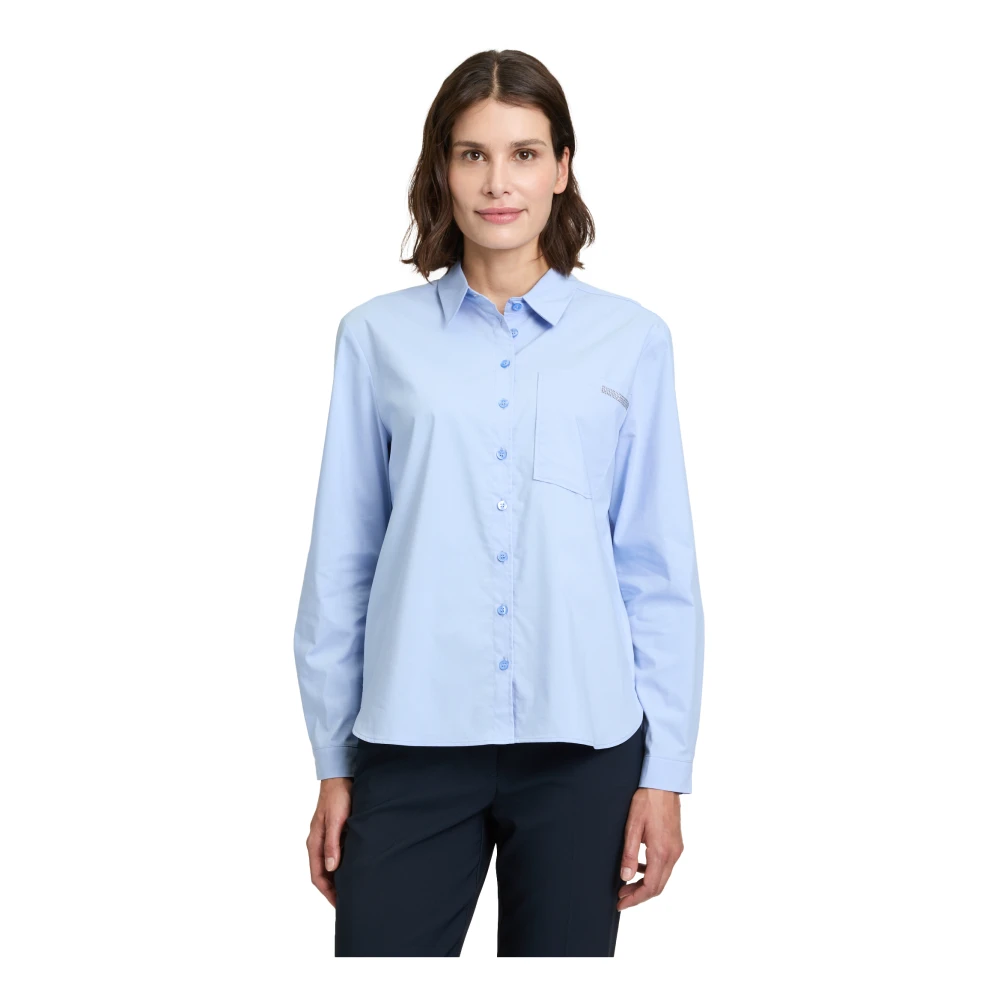 Betty Barclay Gestreepte Blouse met Kraag Black Dames