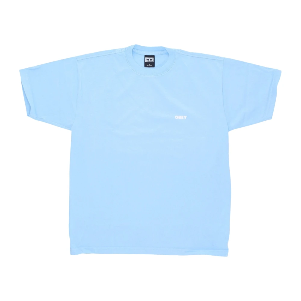 Obey Hemelsblauwe Heavyweight Tee Heren T-shirt Blue Heren