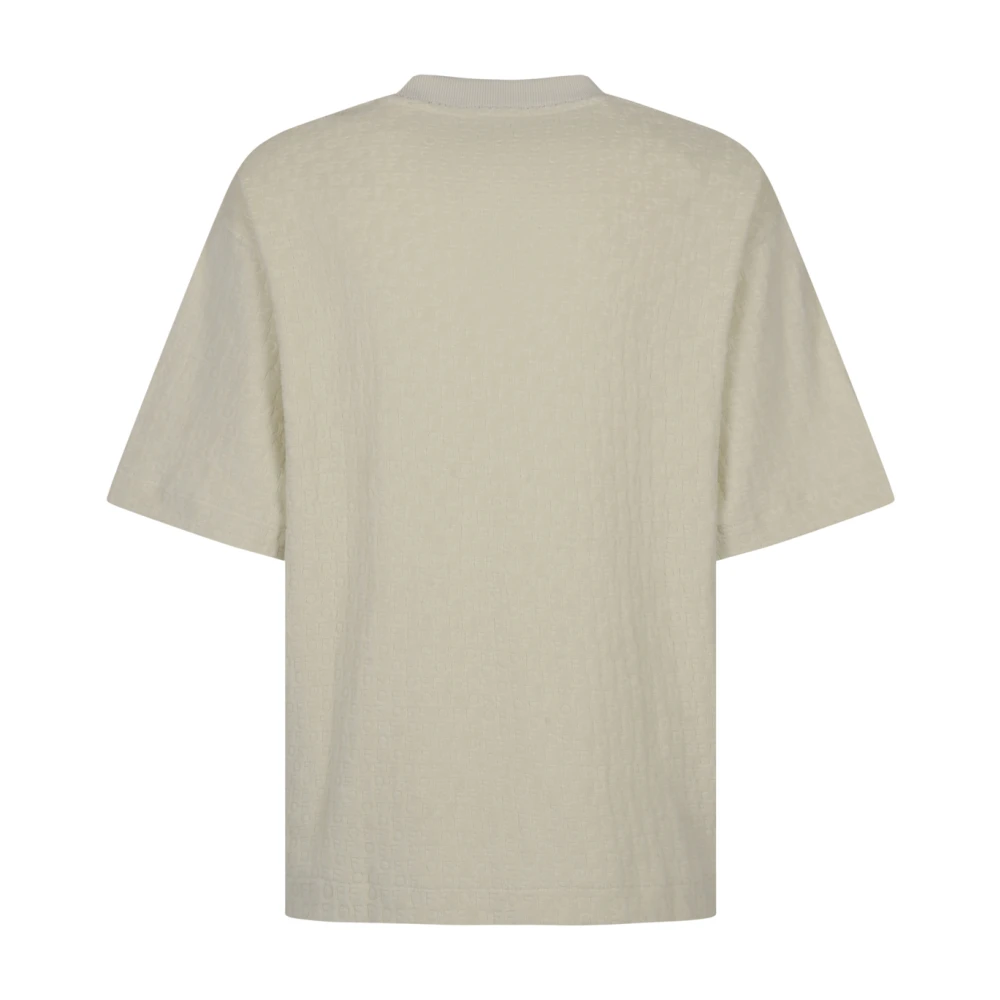 Off White Terry Skate Korte Mouw Tee Beige Heren
