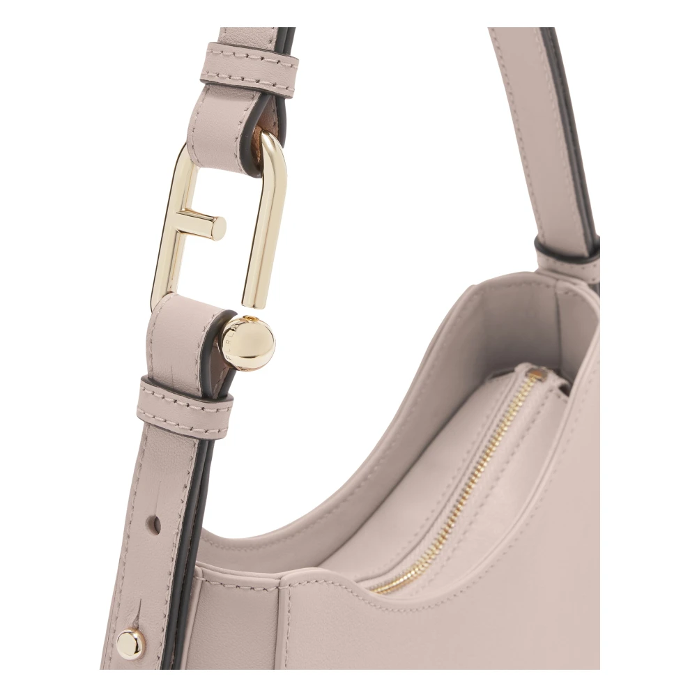 Furla Nuvola Mini Schoudertas Beige Dames