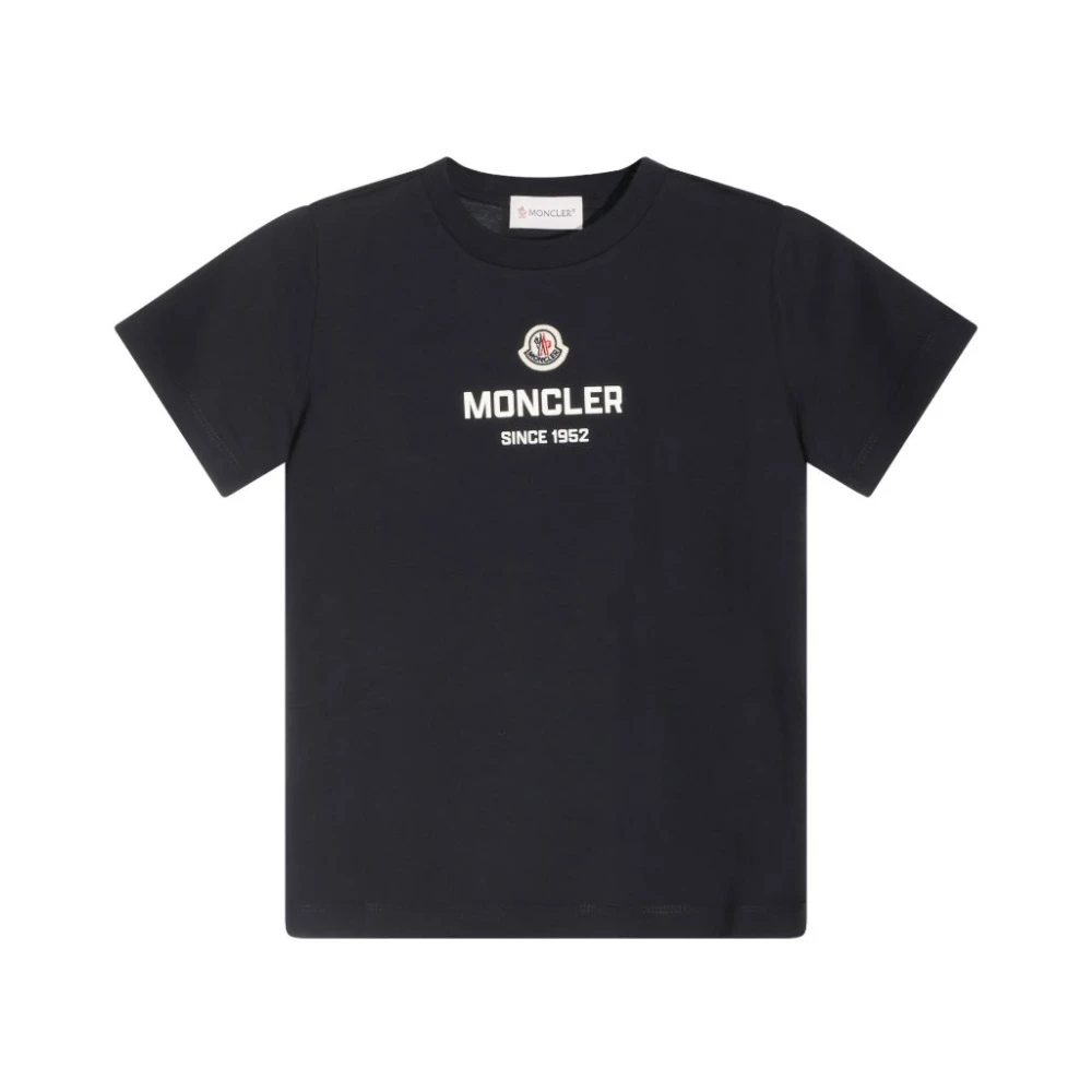 Moncler , Kids Short Sleeve T-Shirts, Unisex, Blue, 14 Y, T-Shirts And Polos
