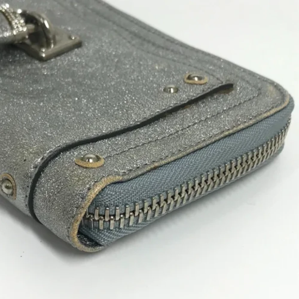 Chloé Pre-owned Leather wallets Gray Heren