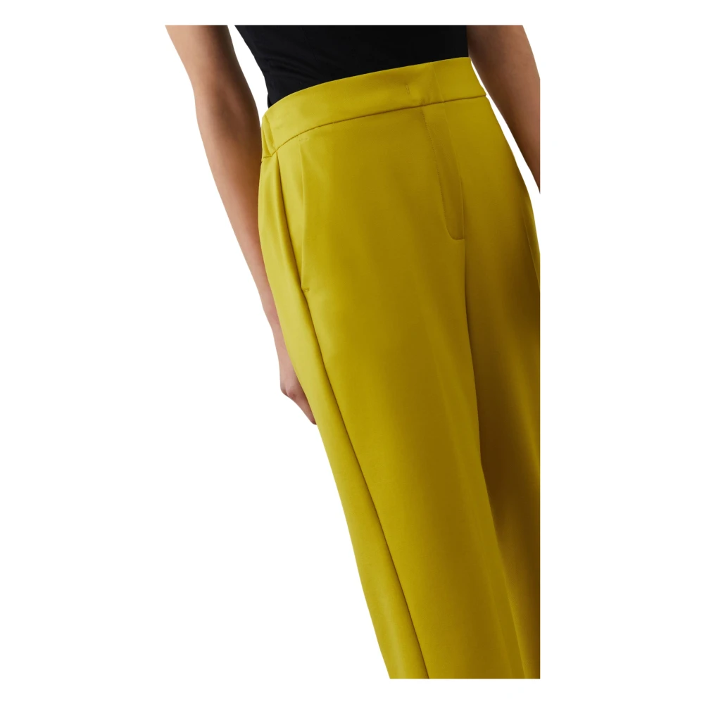 Iblues Straight Trousers Green Dames