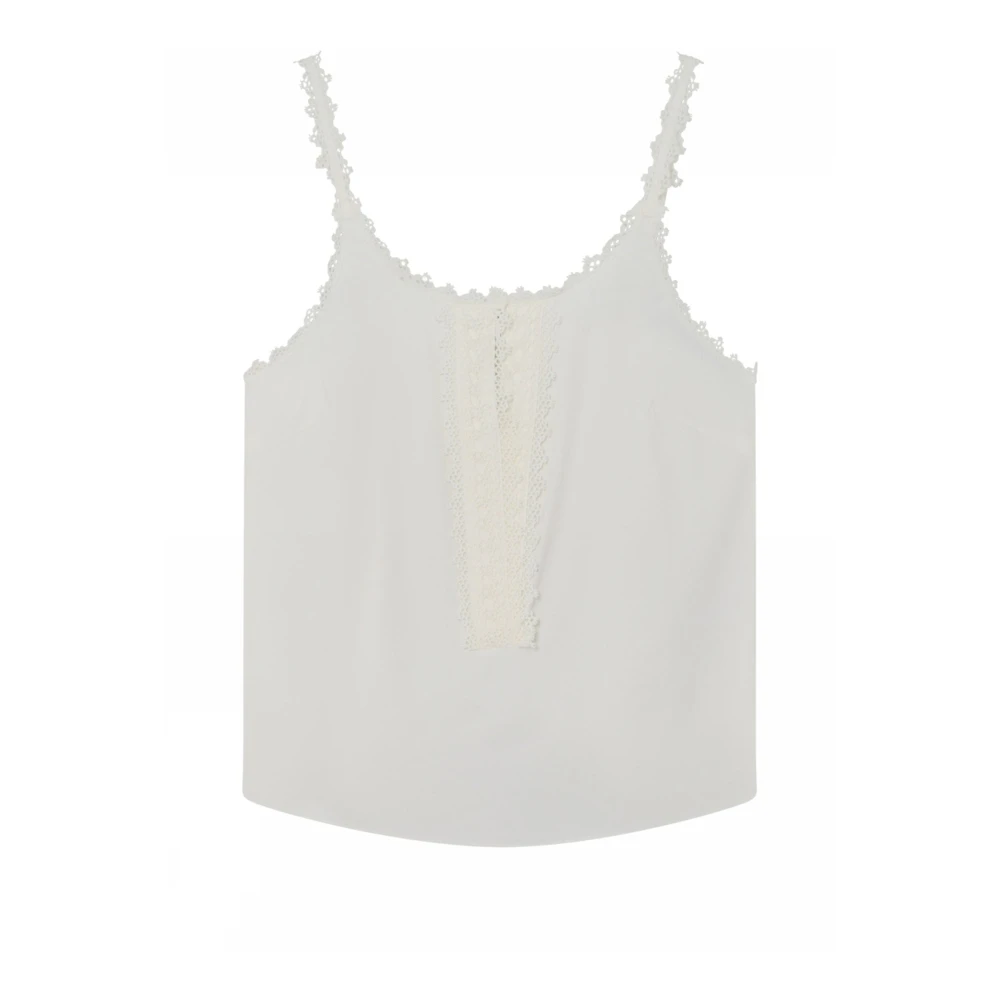 Gustav Women's White Sleeveless Top - Sleeveless Tops - S - Tops