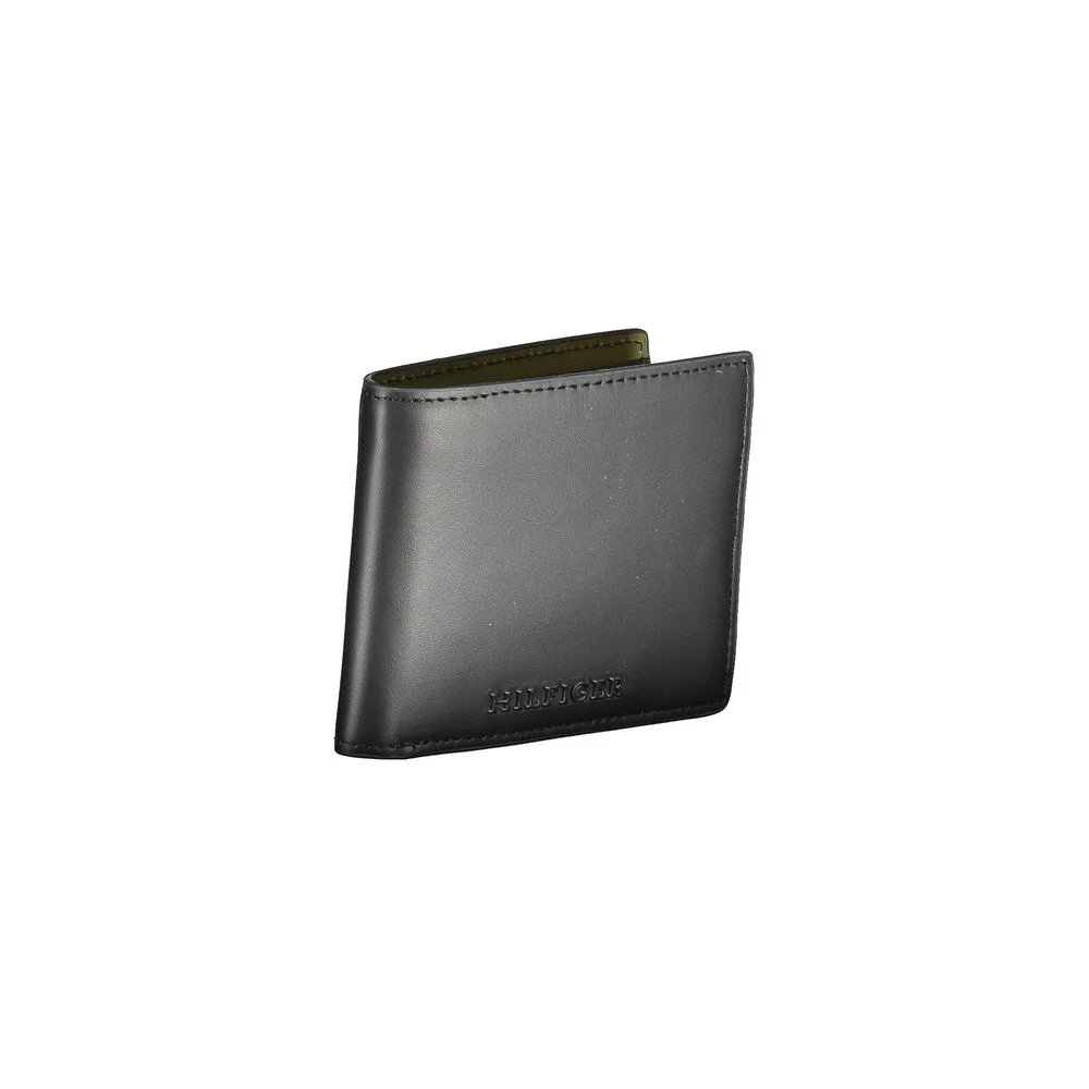Tommy Hilfiger Zwarte Leren Portemonnee | To-32170 Black Heren