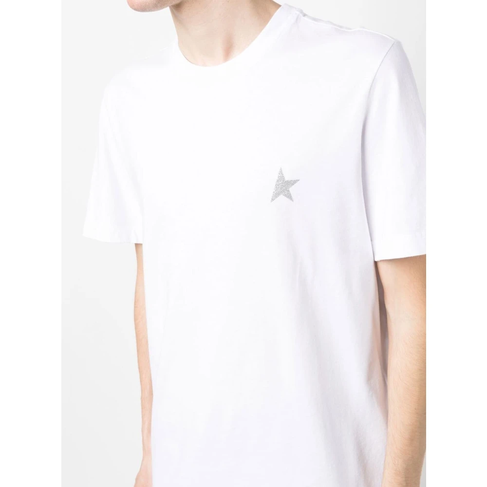 Golden Goose Cloud White Star-Patch T-Shirt White Heren