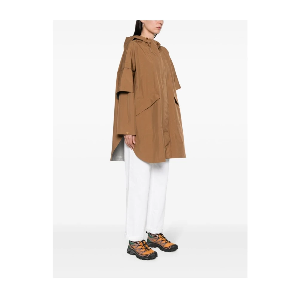 Herno Mantle Jacket Brown Dames