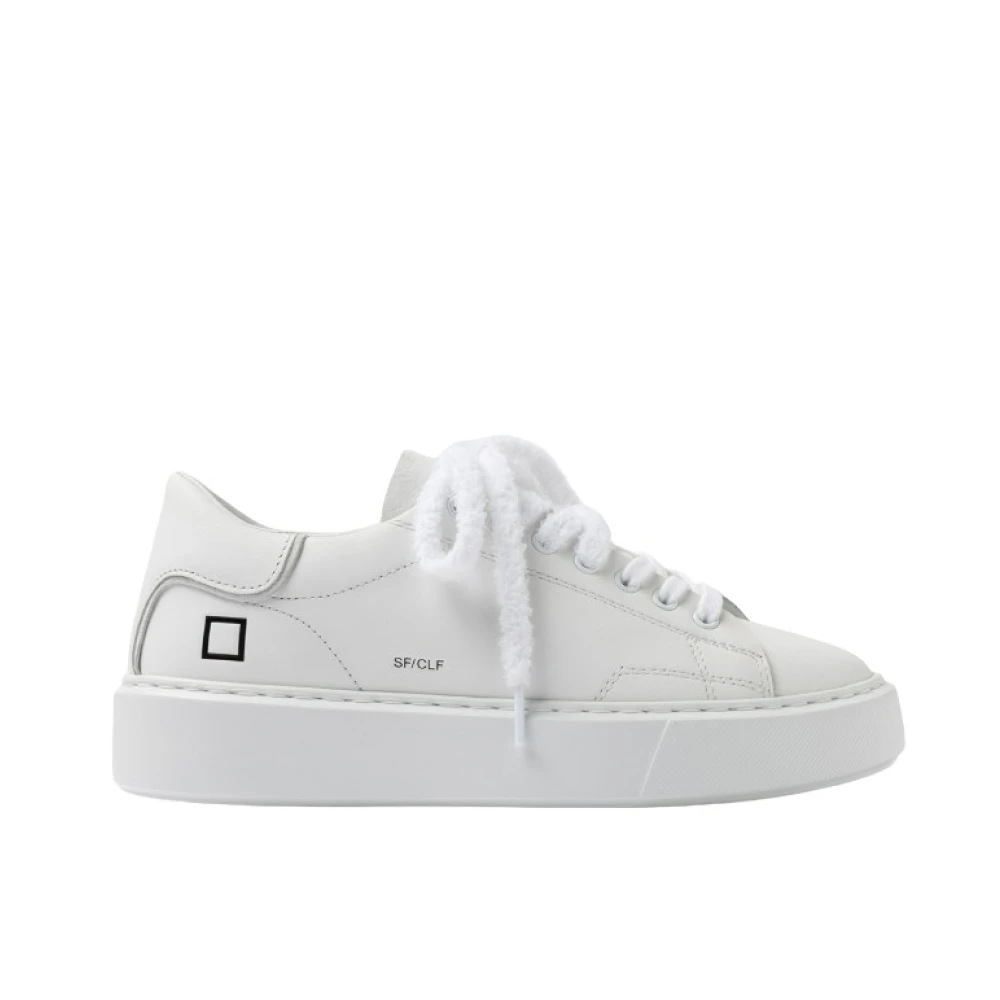 D.a.t.e. Women's White Sneakers, 5 Uk, Sfera Calf Sneaker