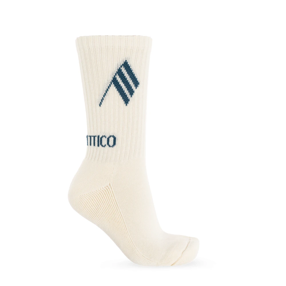 The Attico Sokken met logo Beige Heren