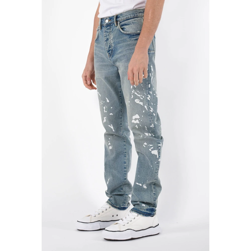 Purple Brand Mangaanverf Denim Jeans Blue Heren