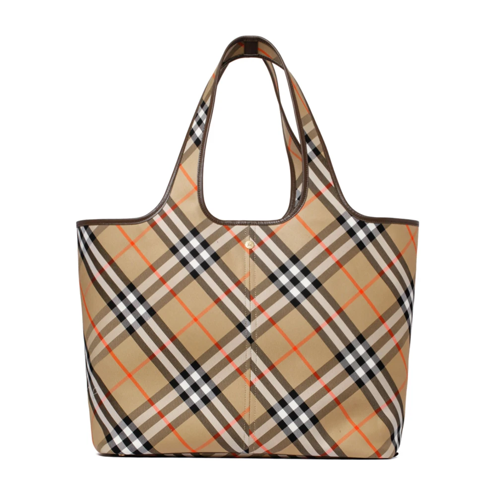Burberry Vintage Check Tote Tas Beige Dames