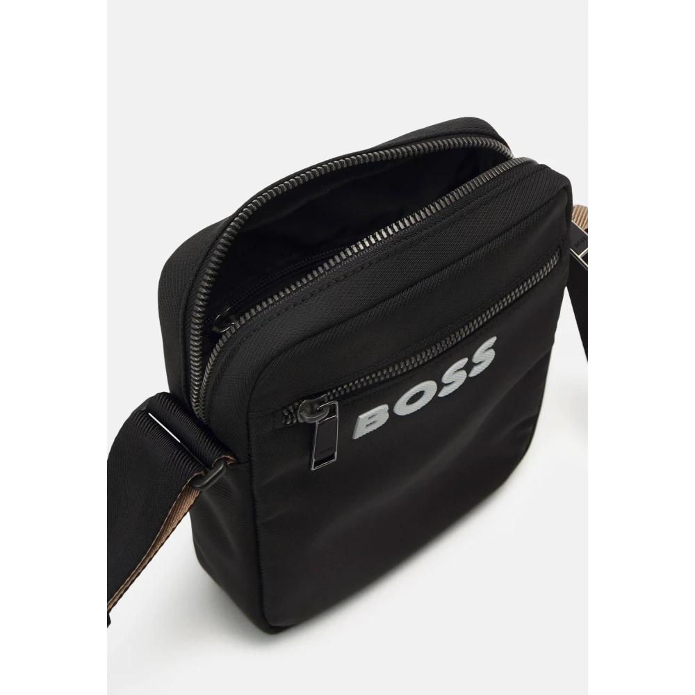Hugo Boss Mannen Catch 3.0 Rits Tas Black Heren