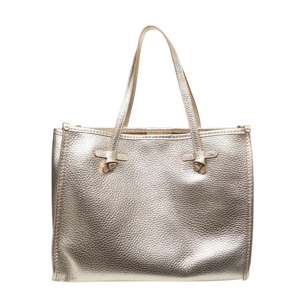 Gianni Chiarini Gouden Leren Shopper Tas Marcella Yellow Dames