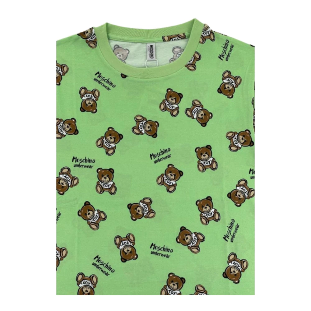 Moschino Heren Underbear Toy T-shirt Green Heren