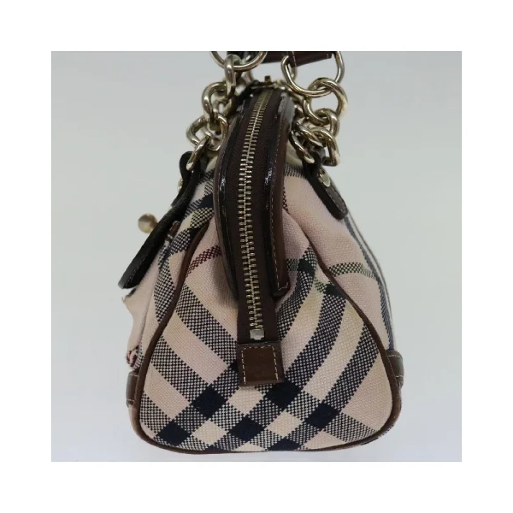 Burberry Vintage Pre-owned Cotton handbags Beige Dames