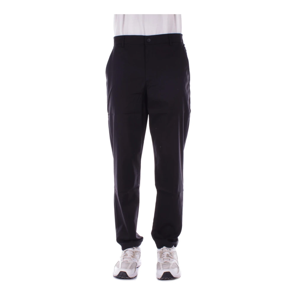 New Balance Zwarte Logo Broek Regular Fit Black Heren