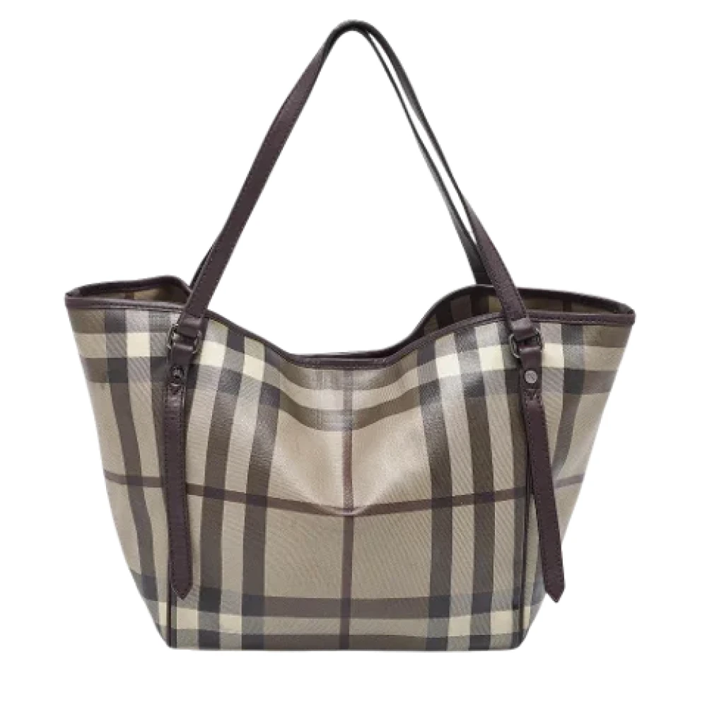 Burberry Vintage Pre-owned Coated canvas totes Brown Dames