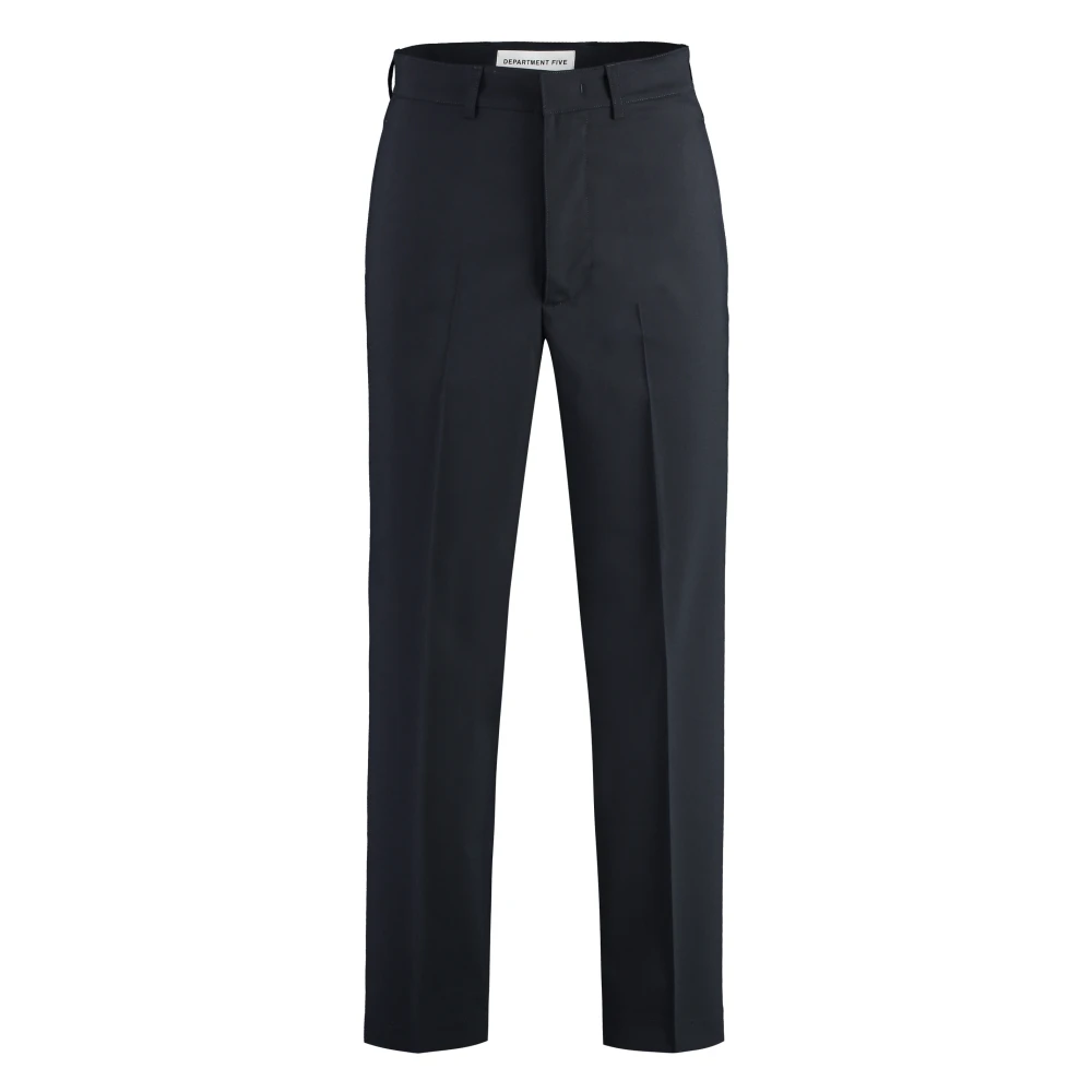 Department Five Wollen broek met zakken Blue Heren