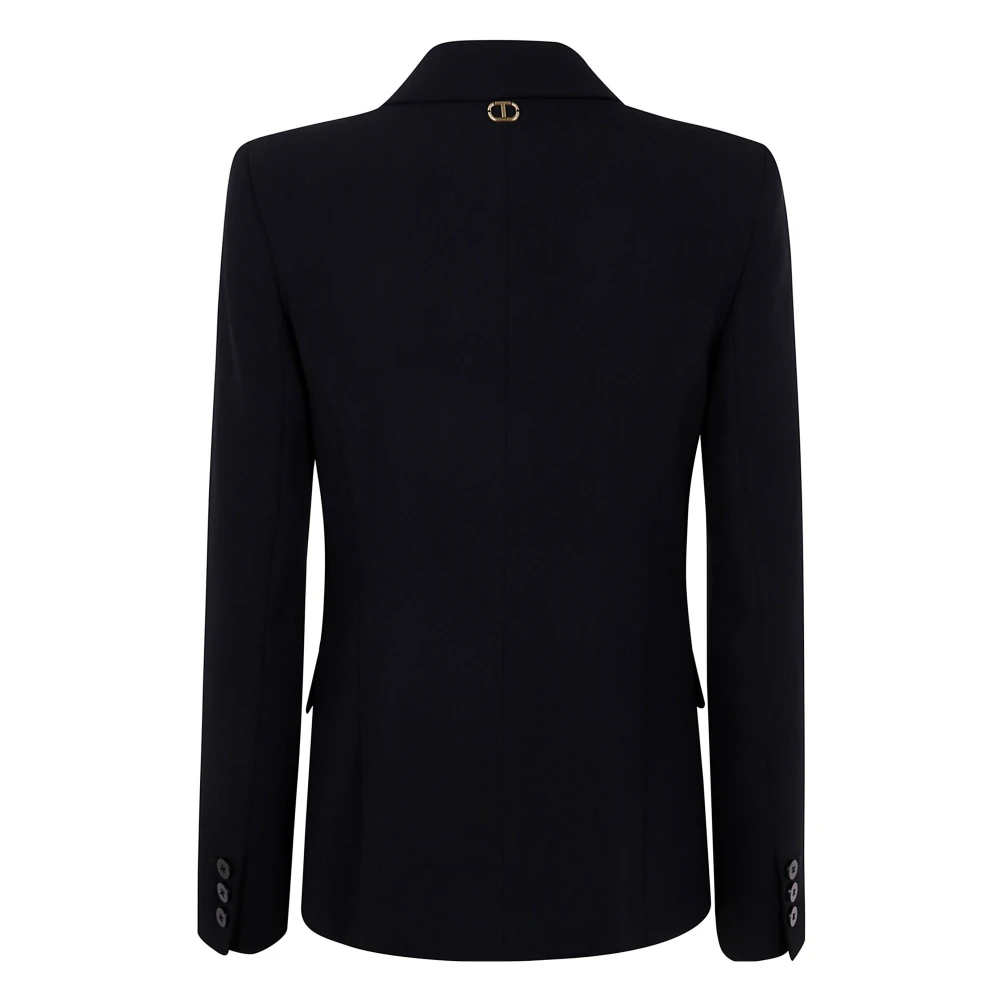 Twinset Elegante Zwarte Blazer Black Dames